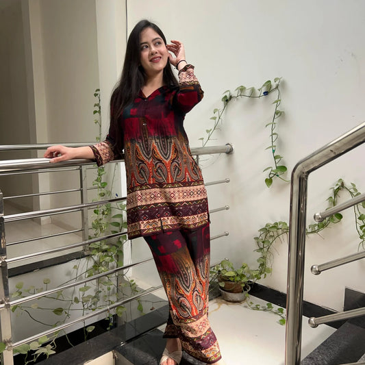 Autumnlane Multicolor Mika Printed Comfort fit Co-Ord Set