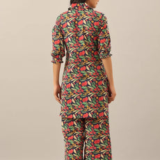 Women's Cotton Blend ¾ Sleeve Top and Palazzo Set