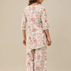 Women Regular Fit Floral Printed Kurta & Pants Co-Ord Set