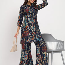 Women Floral Print Kurta & Palazzos Set