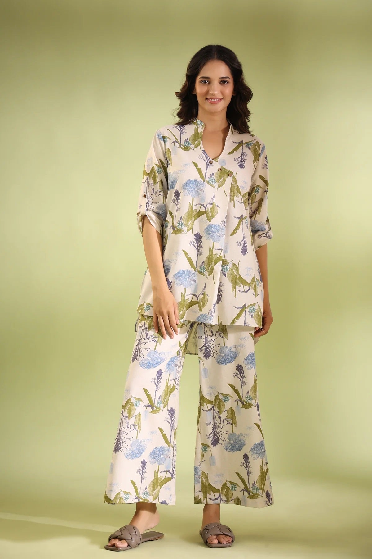 Whispering Flowers Cotton Co Ord Set