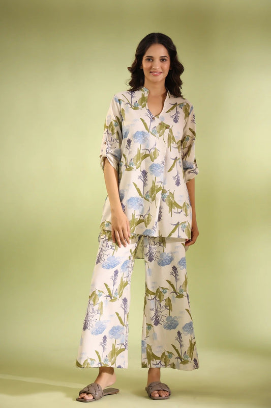 Whispering Flowers Cotton Co Ord Set