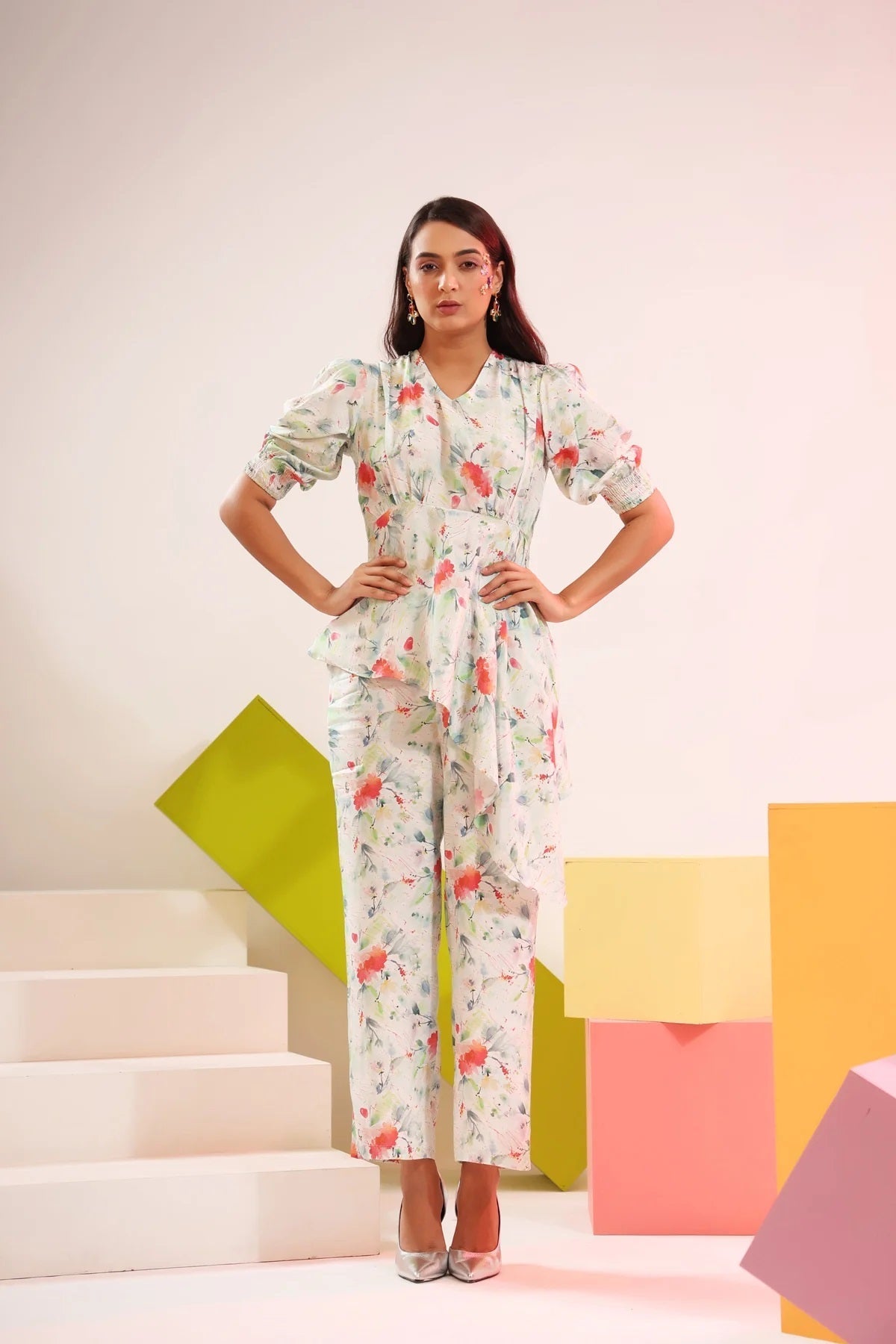 Dream Come Blue Cotton Co-Ord Set