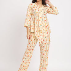Women Multi Color V Neck Co-Ord Sets