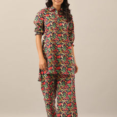 Women's Cotton Blend ¾ Sleeve Top and Palazzo Set