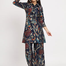 Women Floral Print Kurta & Palazzos Set