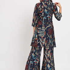 Women Floral Print Kurta & Palazzos Set