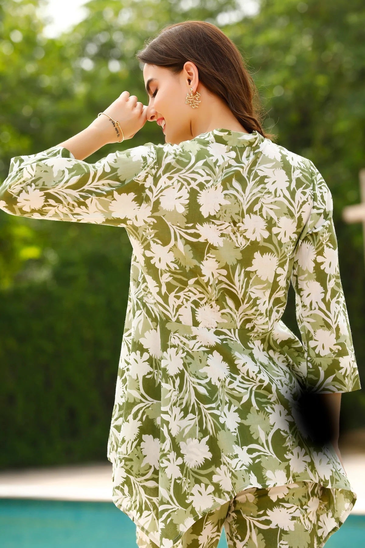Women Green Floral Printed Co-Ord Sets
