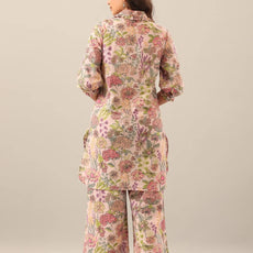 Women Floral Print Kurta Palazzo Set