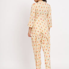 Women Multi Color V Neck Co-Ord Sets