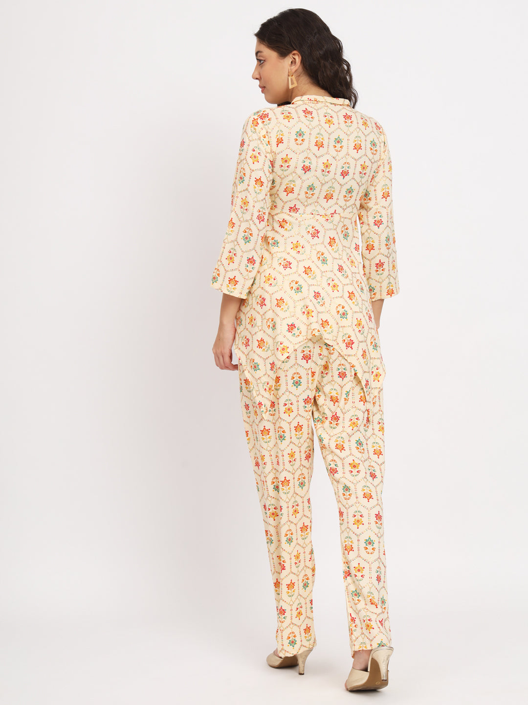 Women Multi Color V Neck Co-Ord Sets