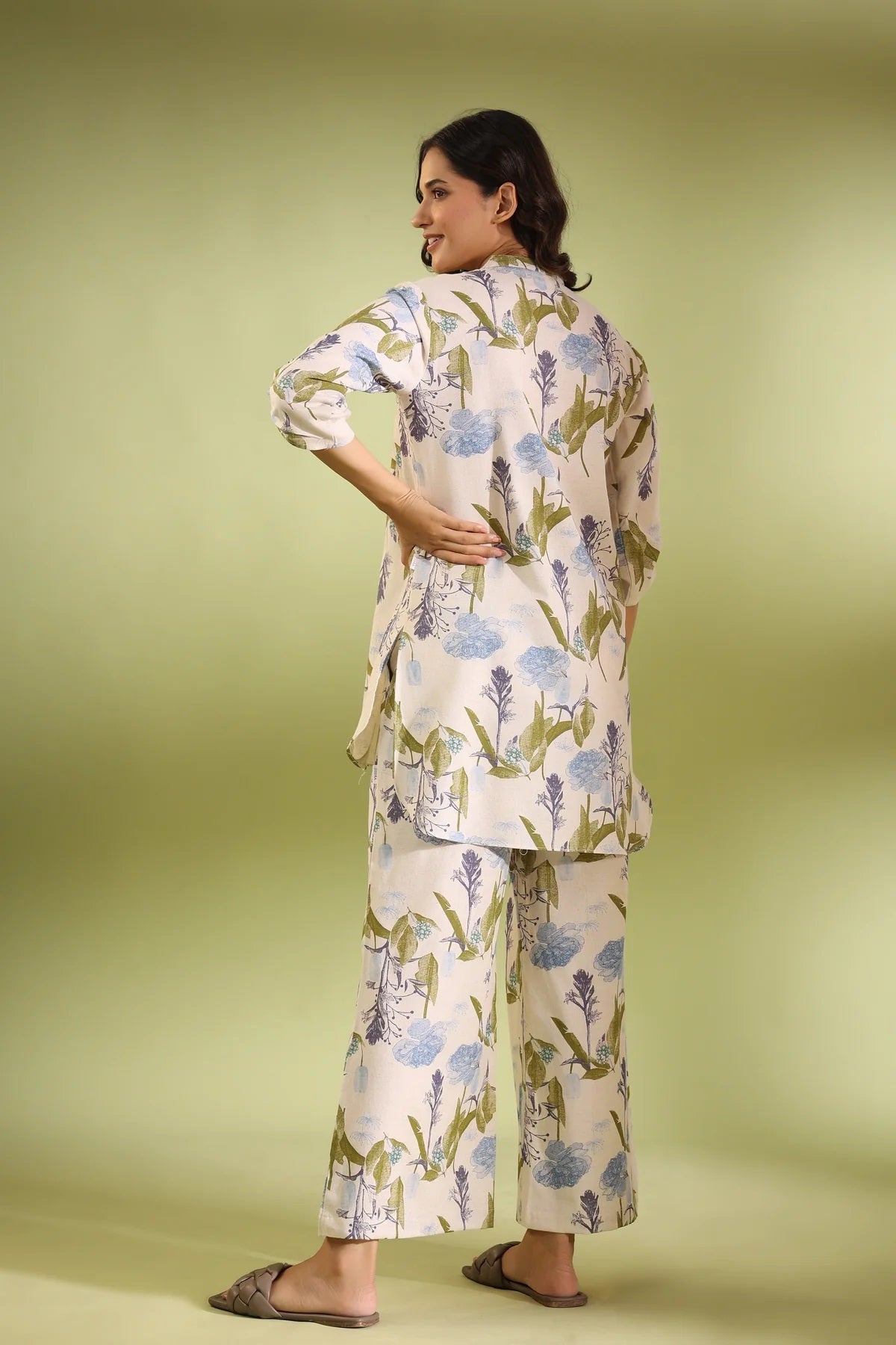 Whispering Flowers Cotton Co Ord Set