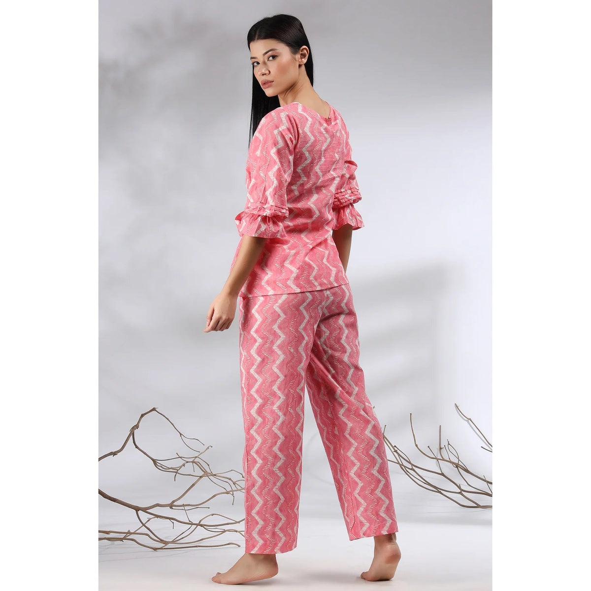 Women Chevron Print Co-Ord Set