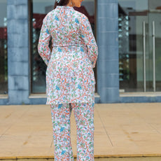 Allover Printed Co-Ord Set with Top and Bottom