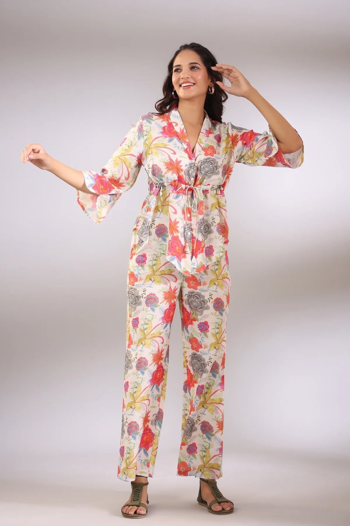 Women Multi Color Floral Printed Co-Ord Sets