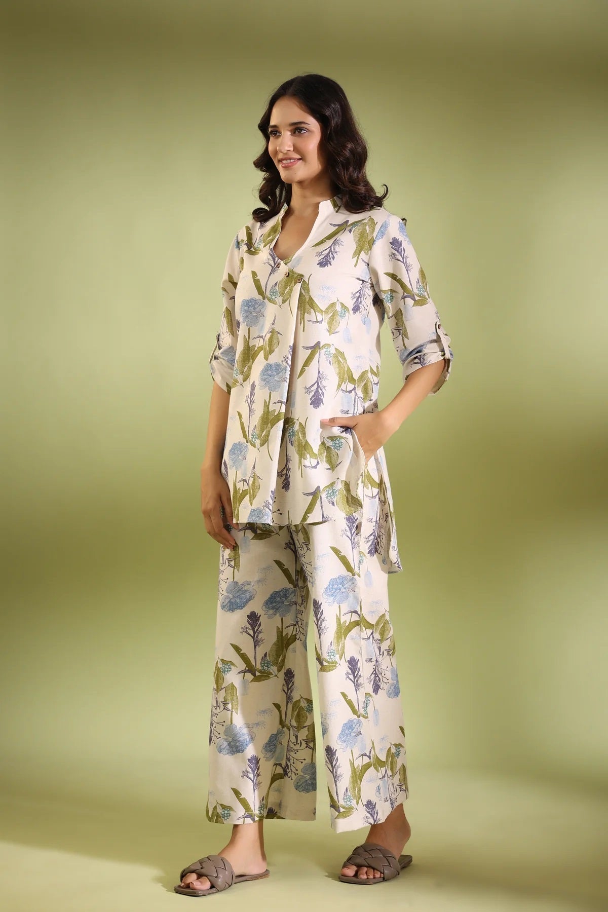 Whispering Flowers Cotton Co Ord Set