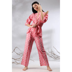 Women Chevron Print Co-Ord Set