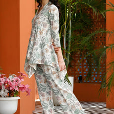 Women New Floral Printed Co ord Set