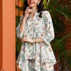 Women New Floral Printed Co ord Set