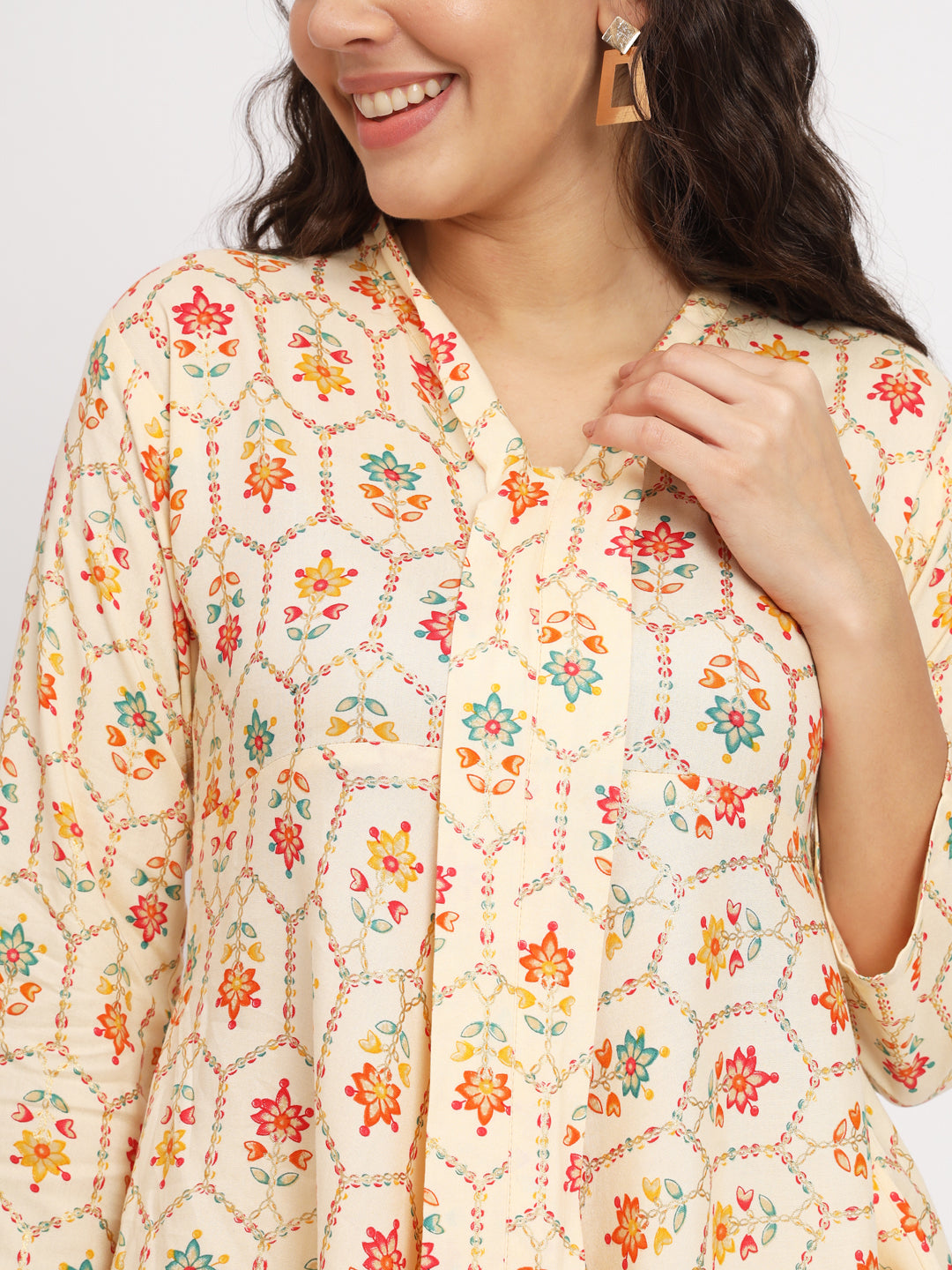 Women Multi Color V Neck Co-Ord Sets