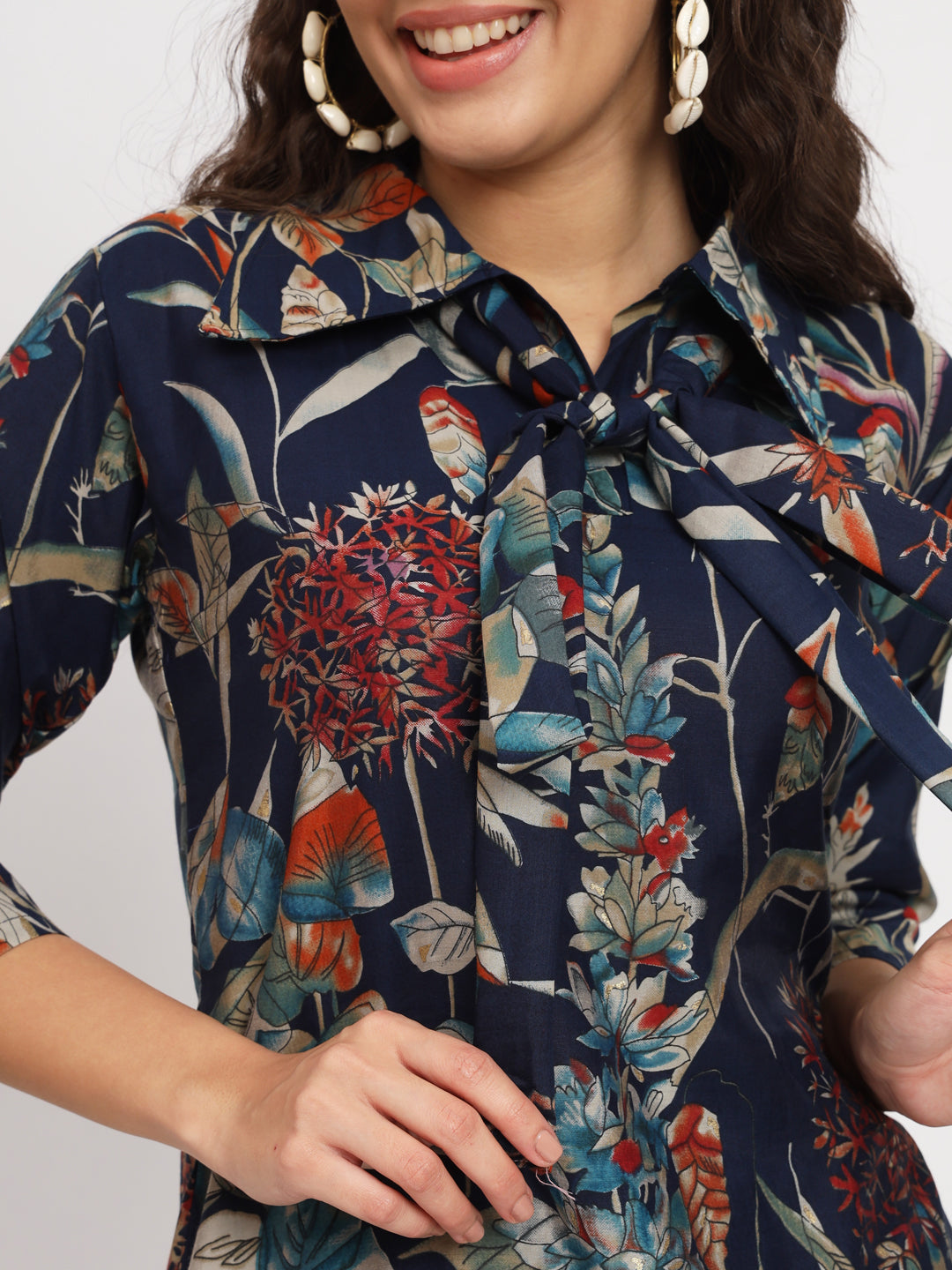 Women Floral Print Kurta & Palazzos Set