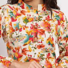 Women Floral Print Kurta & Palazzos Co-Ord Set