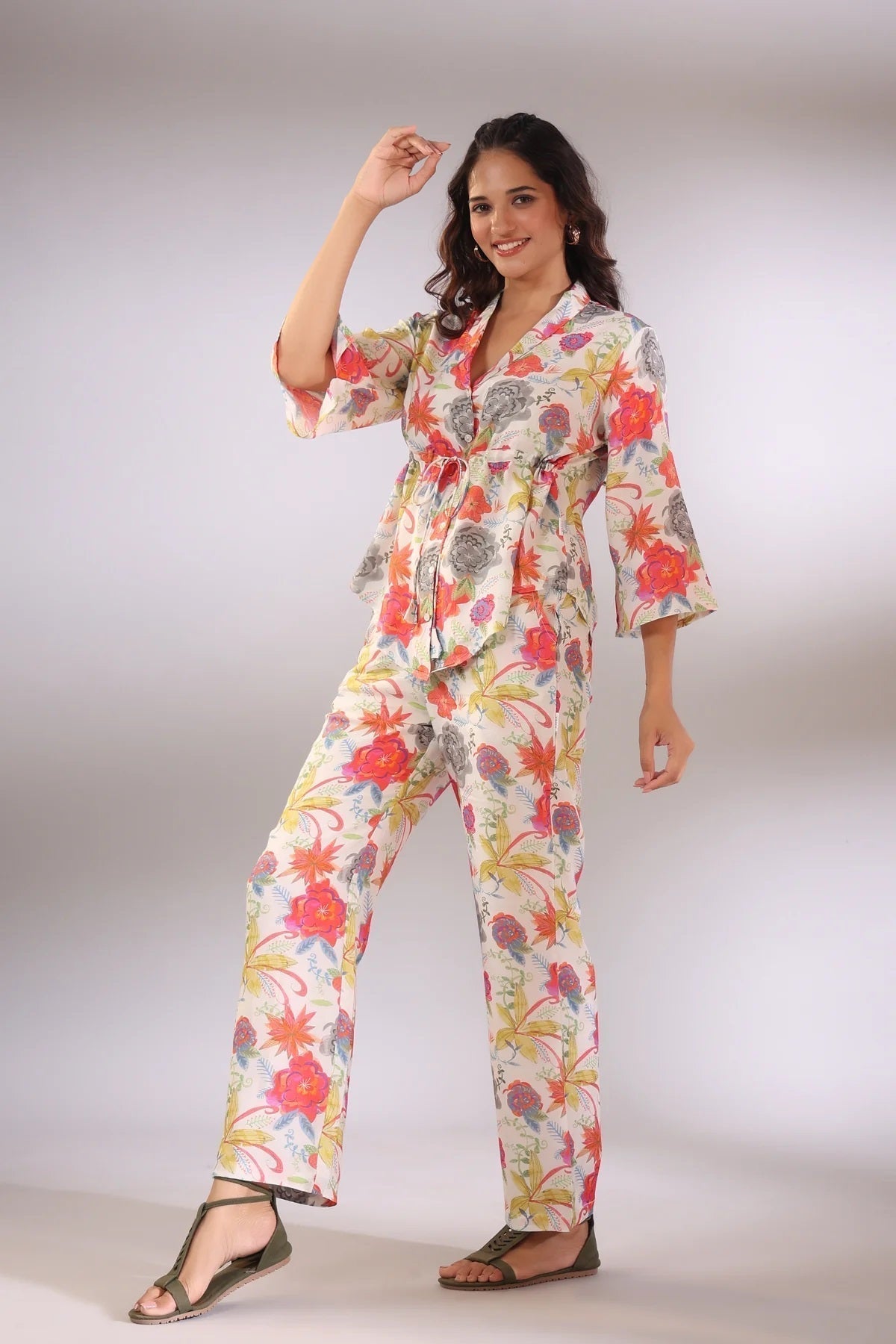 Women Multi Color Floral Printed Co-Ord Sets