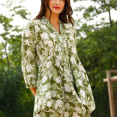 Women Green Floral Printed Co-Ord Sets