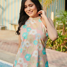 Women Cotton Blend Ethnic Top Palazzo Set