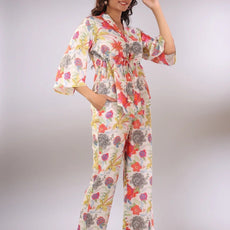 Women Multi Color Floral Printed Co-Ord Sets