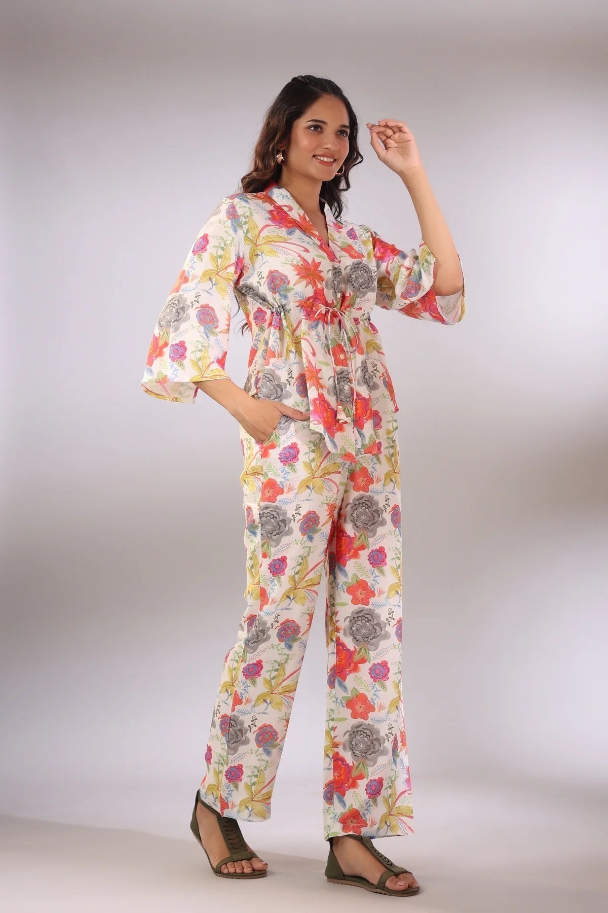 Women Multi Color Floral Printed Co-Ord Sets