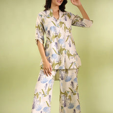 Whispering Flowers Cotton Co Ord Set