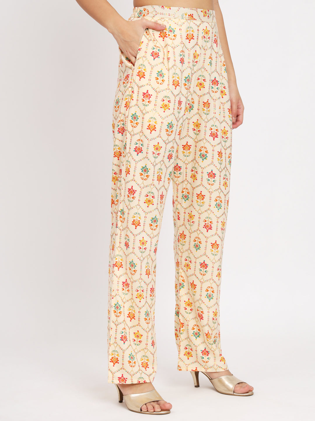 Women Multi Color V Neck Co-Ord Sets
