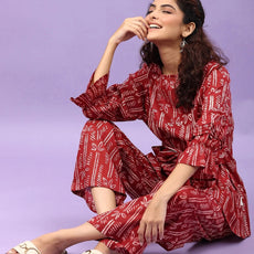 New Co Ord Sets Printed Lounge Wear Collection