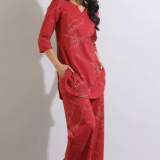 Fancy Printed Multi Color Co-Ord Set