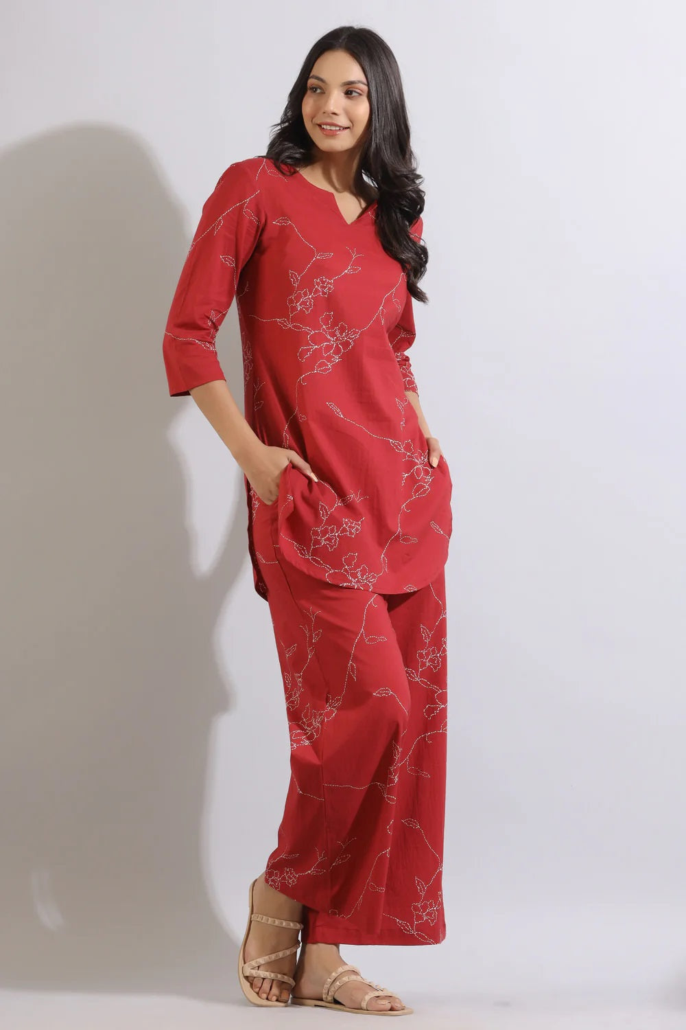 Fancy Printed Multi Color Co-Ord Set