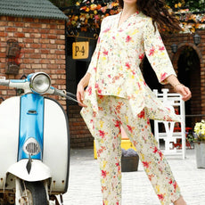 Floral Printed Tunic With Trouser