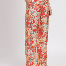 Women Multi Color Tie Up Neck Co-Ord Sets