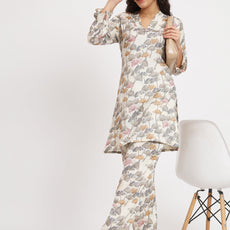 Women Floral Print Kurta & Palazzos Co-Ord Set