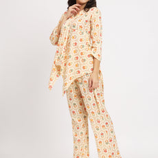 Women Multi Color V Neck Co-Ord Sets