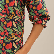 Women's Cotton Blend ¾ Sleeve Top and Palazzo Set
