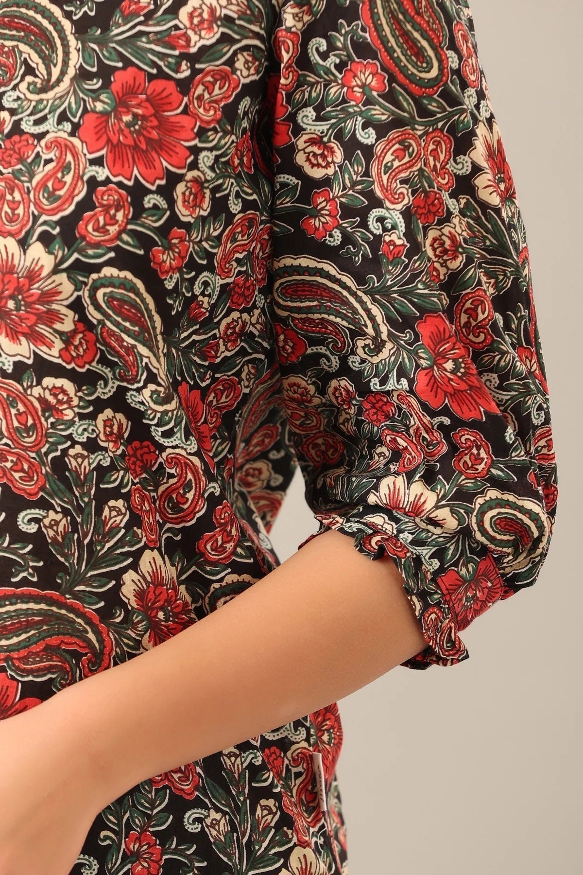 Women Cotton Blend Kurta Palazzo Set