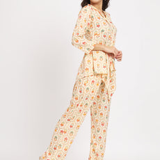 Women Multi Color V Neck Co-Ord Sets