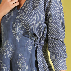 Women Cotton Blend Kurta Palazzo Set