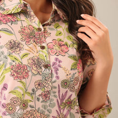 Women Floral Print Kurta Palazzo Set