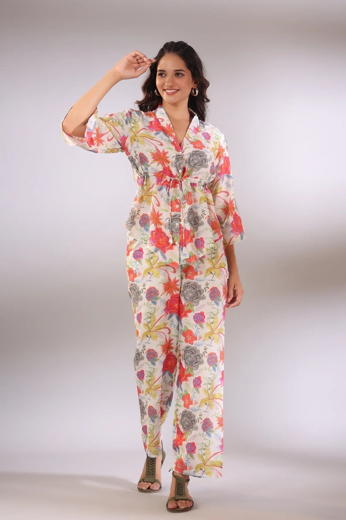 Women Multi Color Floral Printed Co-Ord Sets