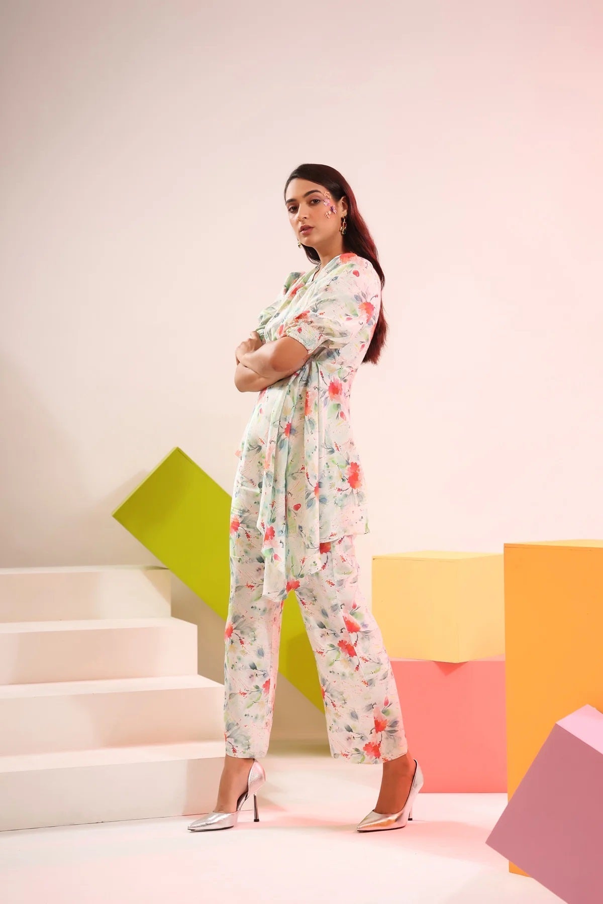 Dream Come Blue Cotton Co-Ord Set
