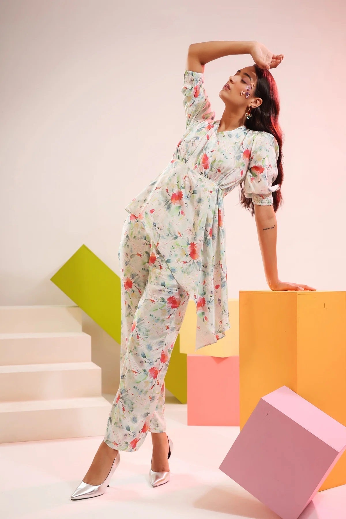 Dream Come Blue Cotton Co-Ord Set