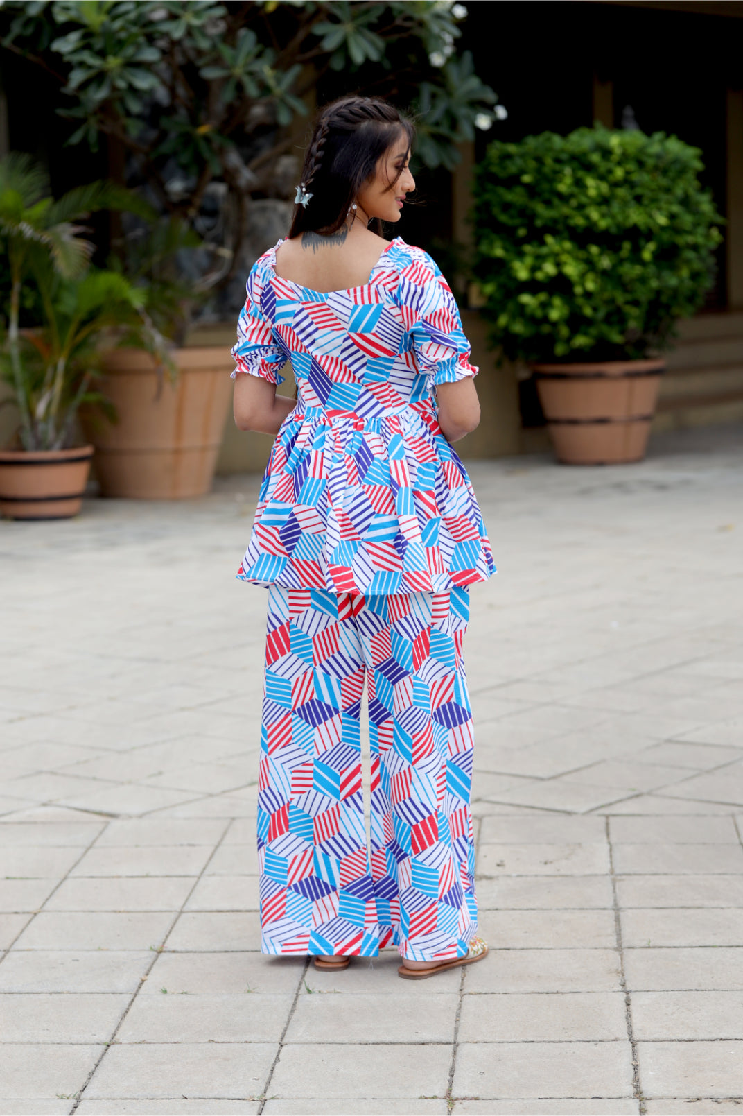 Women Geometric Print Co-Ord Set