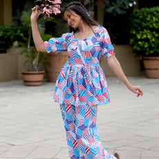 Women Geometric Print Co-Ord Set